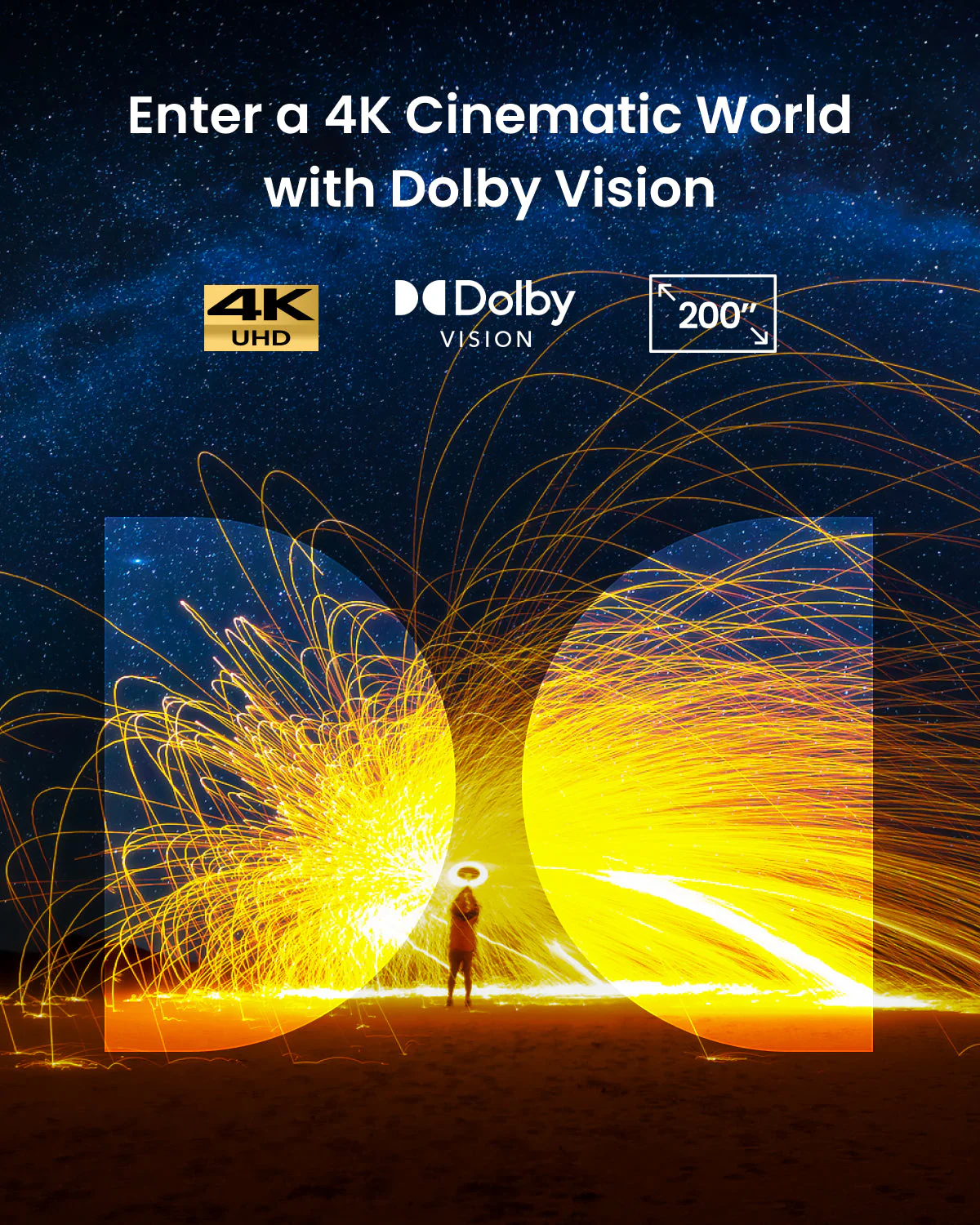 Cosmos 4K SE | Dolby Vison Projector with Google TV - Image 4